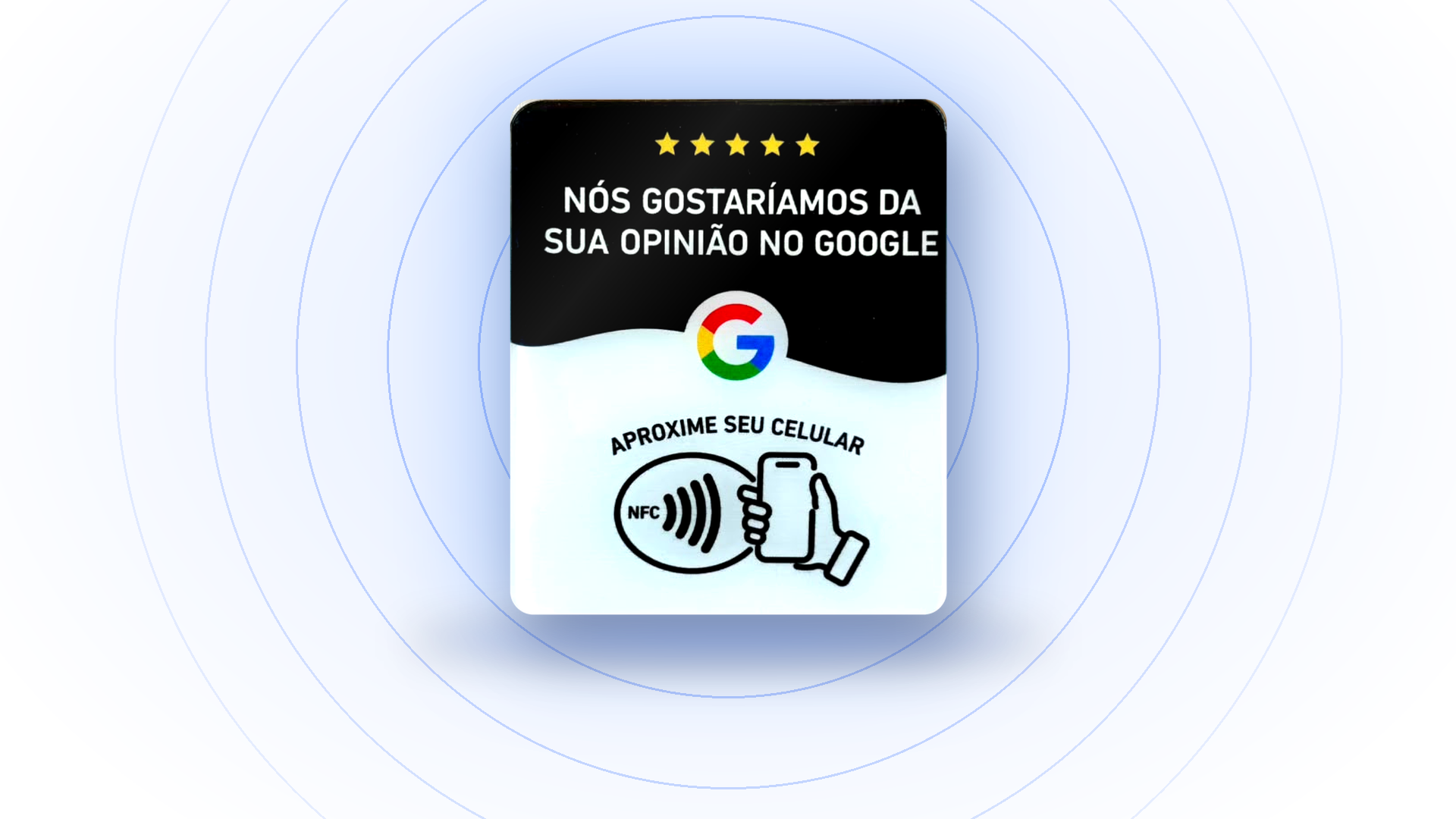 Visual ilustrativo da placa NFC Review Wave
