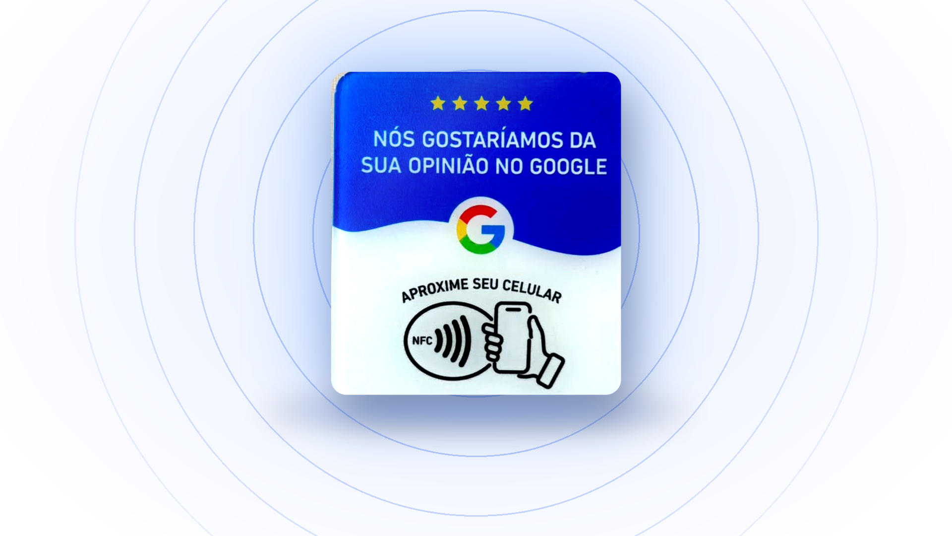 Visual ilustrativo da placa NFC Review Wave