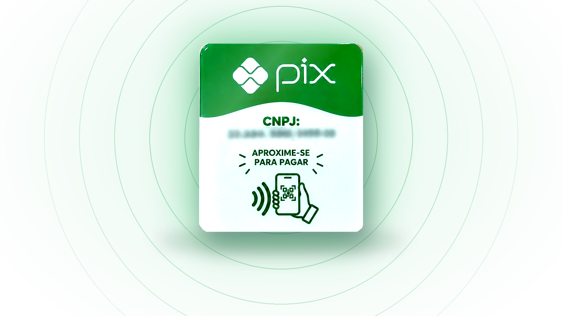 Visual ilustrativo da placa NFC Pix Wave